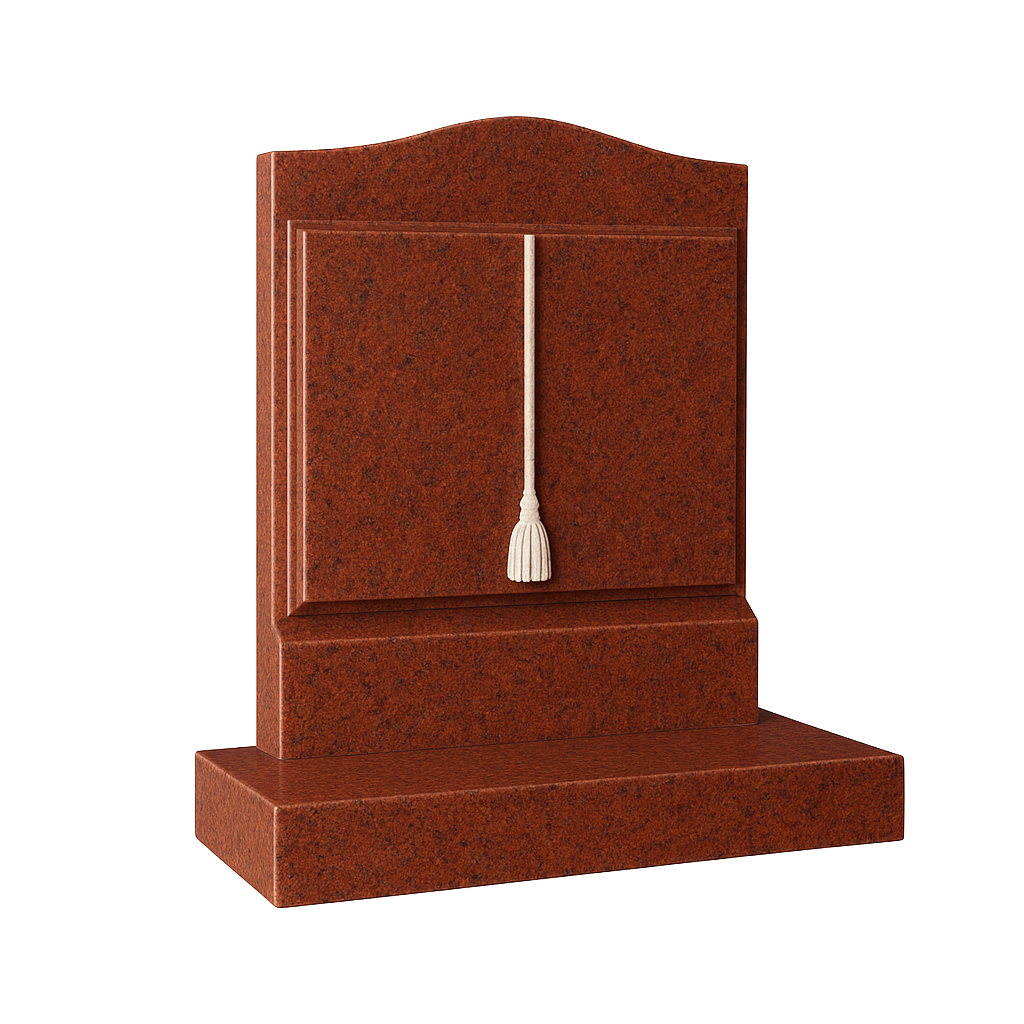 Novelle Ogee Top Book Headstone with Cord & Tassel | MM080