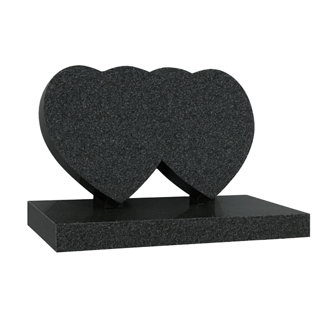 Amorent Intertwined Double Heart Headstone | MM084