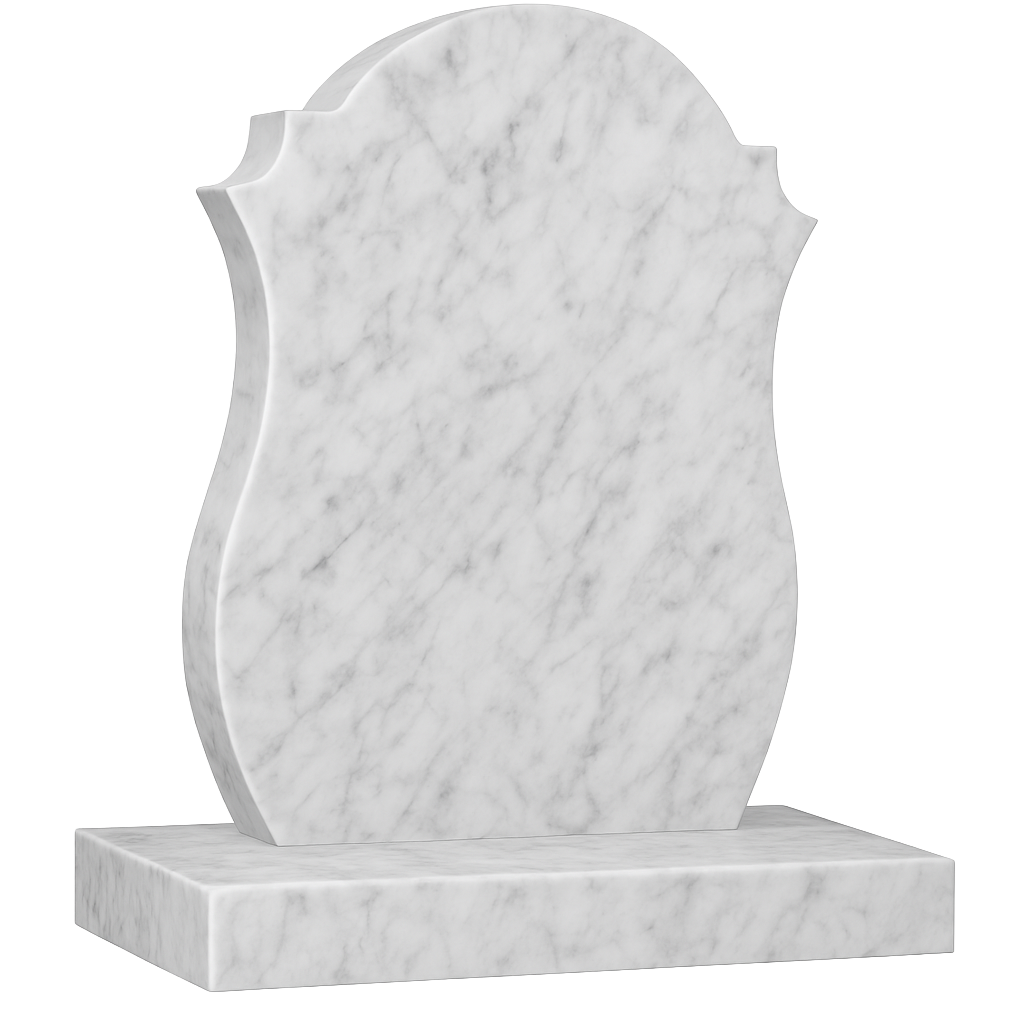 Fairmont Round Top Headstone with Barrelled Sides | MM028