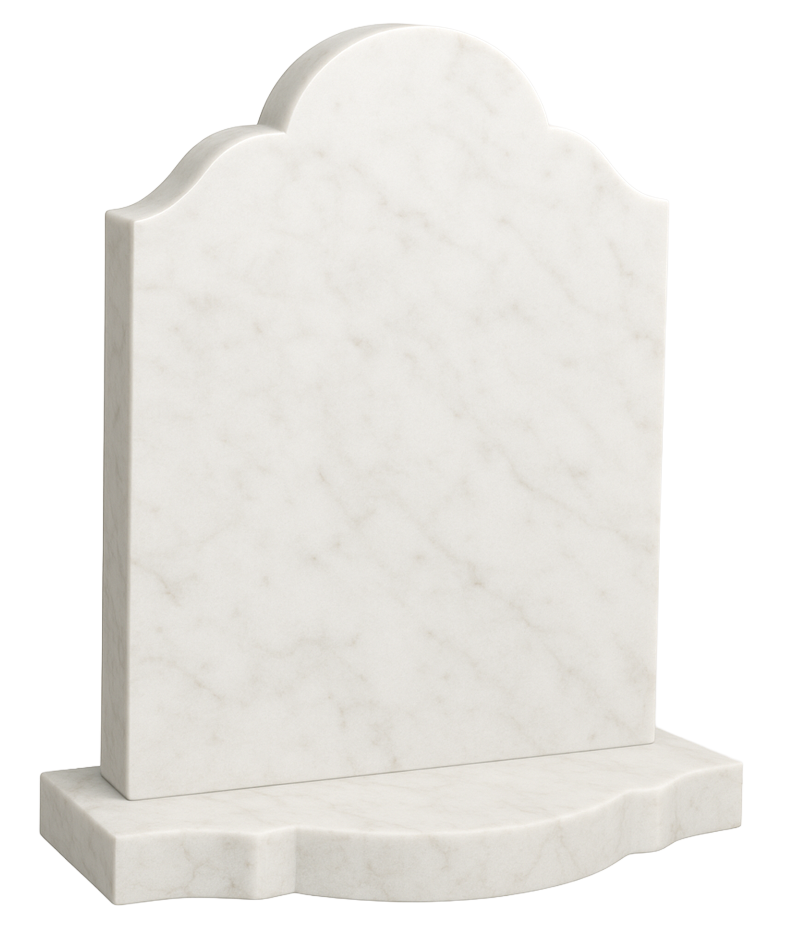 Elysian Classic Round Top Headstone with Ogee Shoulders | MM017