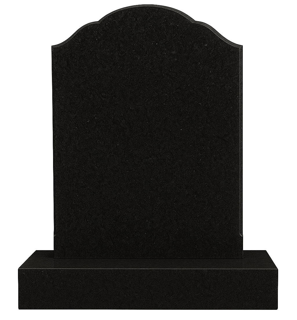 Solenne Bow Top Headstone with Ogee Shoulders | MM018