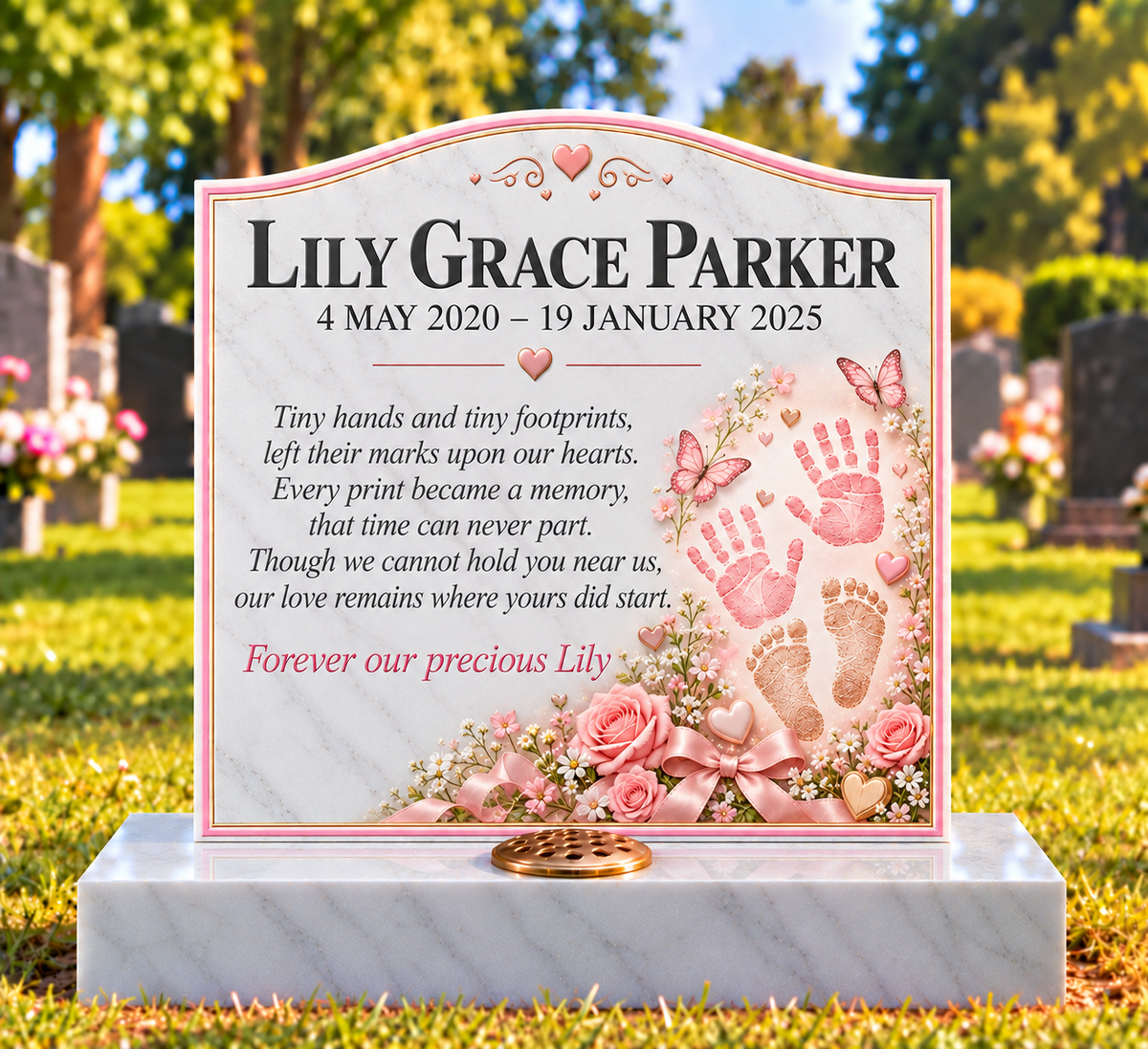 Little Hands, Feet & Keepsakes Children's Custom Memorial Designs