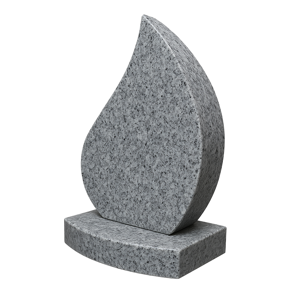 Eterna Tear Teardrop Shaped Headstone | MM057
