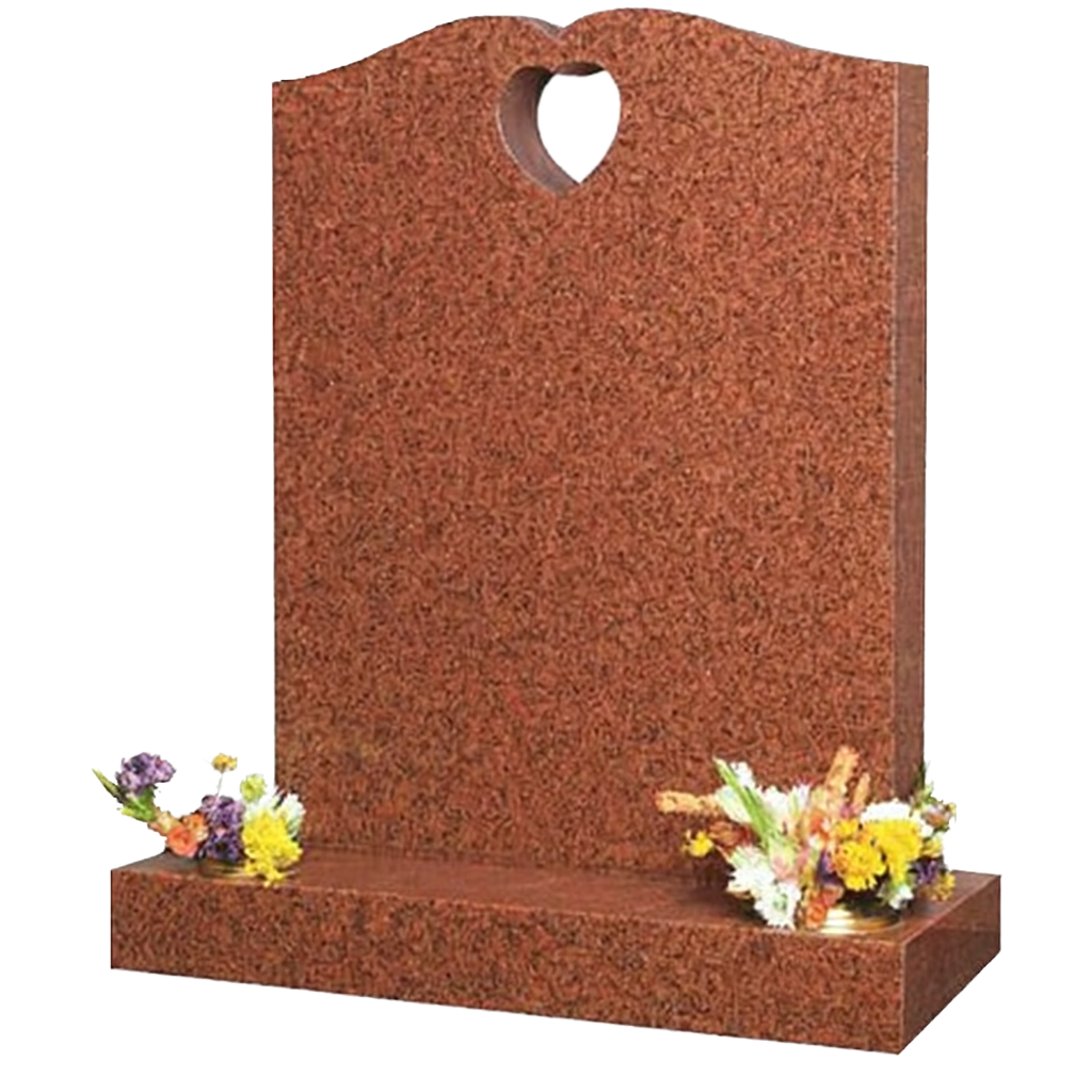 Amoris Half Ogee Headstone with Pierced Heart | MM069