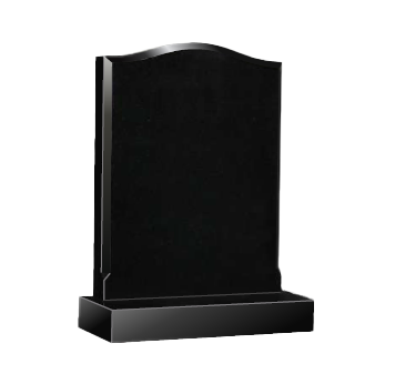 Magic Memorials OGEE granite headstone, fully customisable with unlimited high-resolution images, personalised inscriptions, and classic curved design.