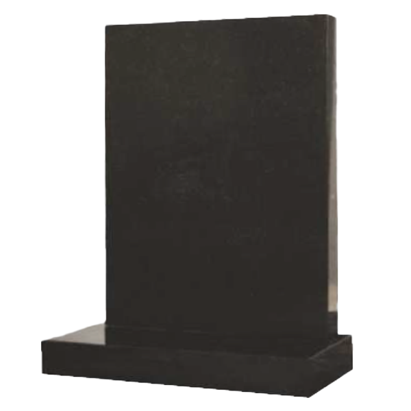 Harmony Square Top Granite Headstone with Classic Profile | MM007
