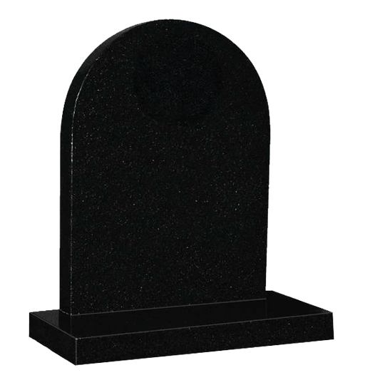 Amara Round Top Granite Headstone | MM010