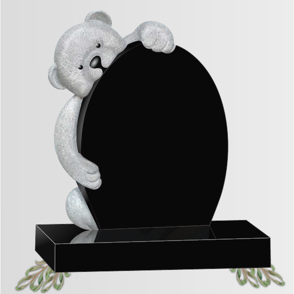 Magic Memorials Children's Carved Teddy Headstone – Fully Customisable MM190