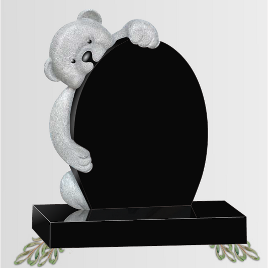 Bearington Children's Teddy Bear & Egg-Shaped Headstone | MM190