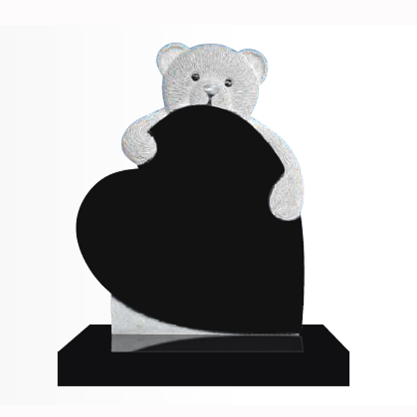 Magic Memorials Children's Carved Teddy Headstone – Fully Customisable MM194