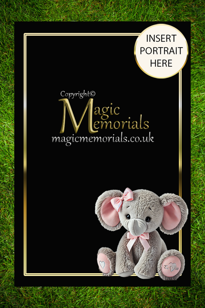 Granite cremation tablet for a child, featuring soft, custom artwork like balloons or animals, a personalised inscription, and a gentle, caring design. A heartfelt tribute for a little one.