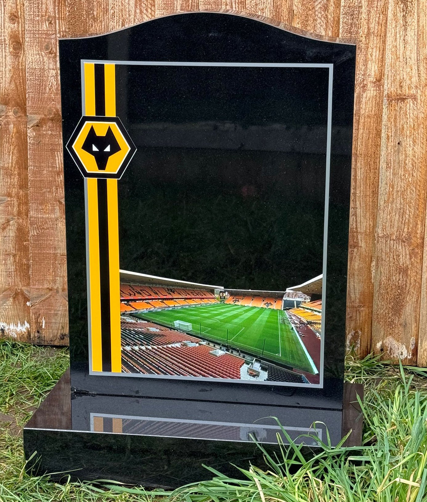 Custom football team headstone memorials by Magic Memorials – personalised tribute for true fans