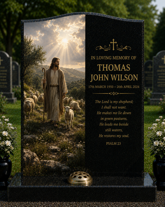 Biblical & Christian Memorials Design 2, personalised memorial design by Magic Memorials, HD0999