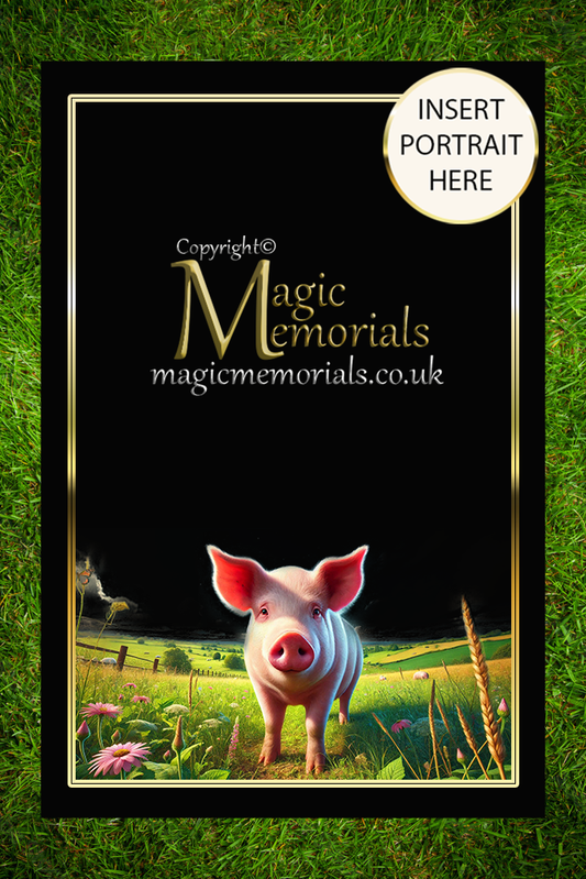 Granite cremation tablet for an animal lover, with personalised inscription and custom animal design added after ordering. A lasting tribute to someone who loved all creatures.