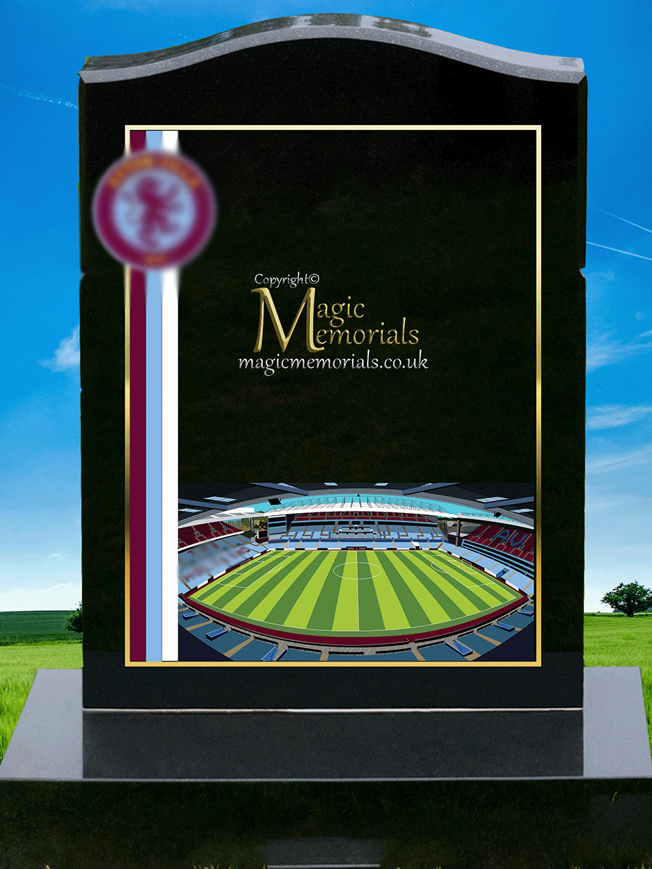 Football Team Designed Headstones
