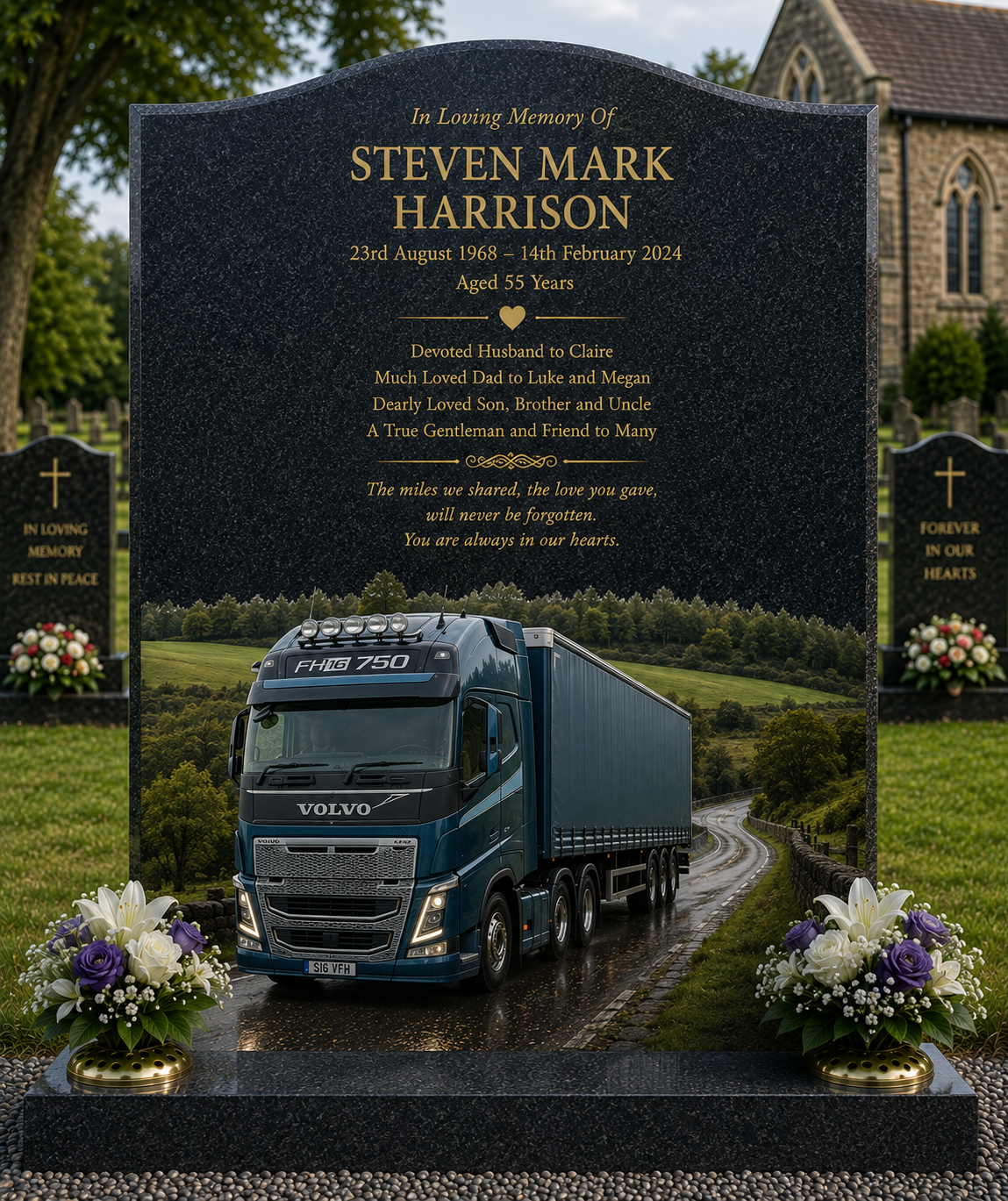 HGV & Lorry Memorial Headstones
