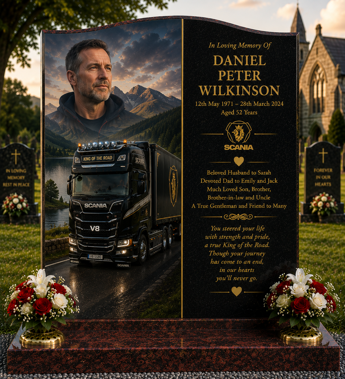 HGV & Lorry Memorial Headstones
