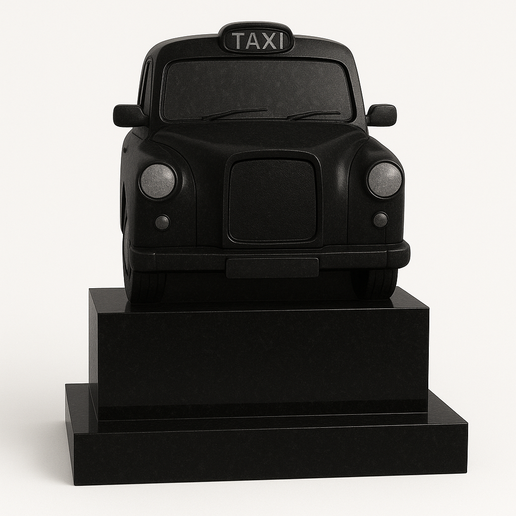 3D Taxi Memorial Headstone with Full 3D Detail | MM262
