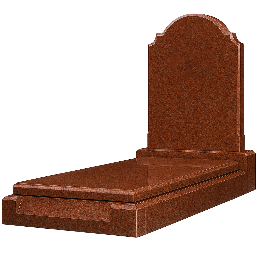 Tradara Chamfered Kerb Set Memorial with Base Plate | MM116