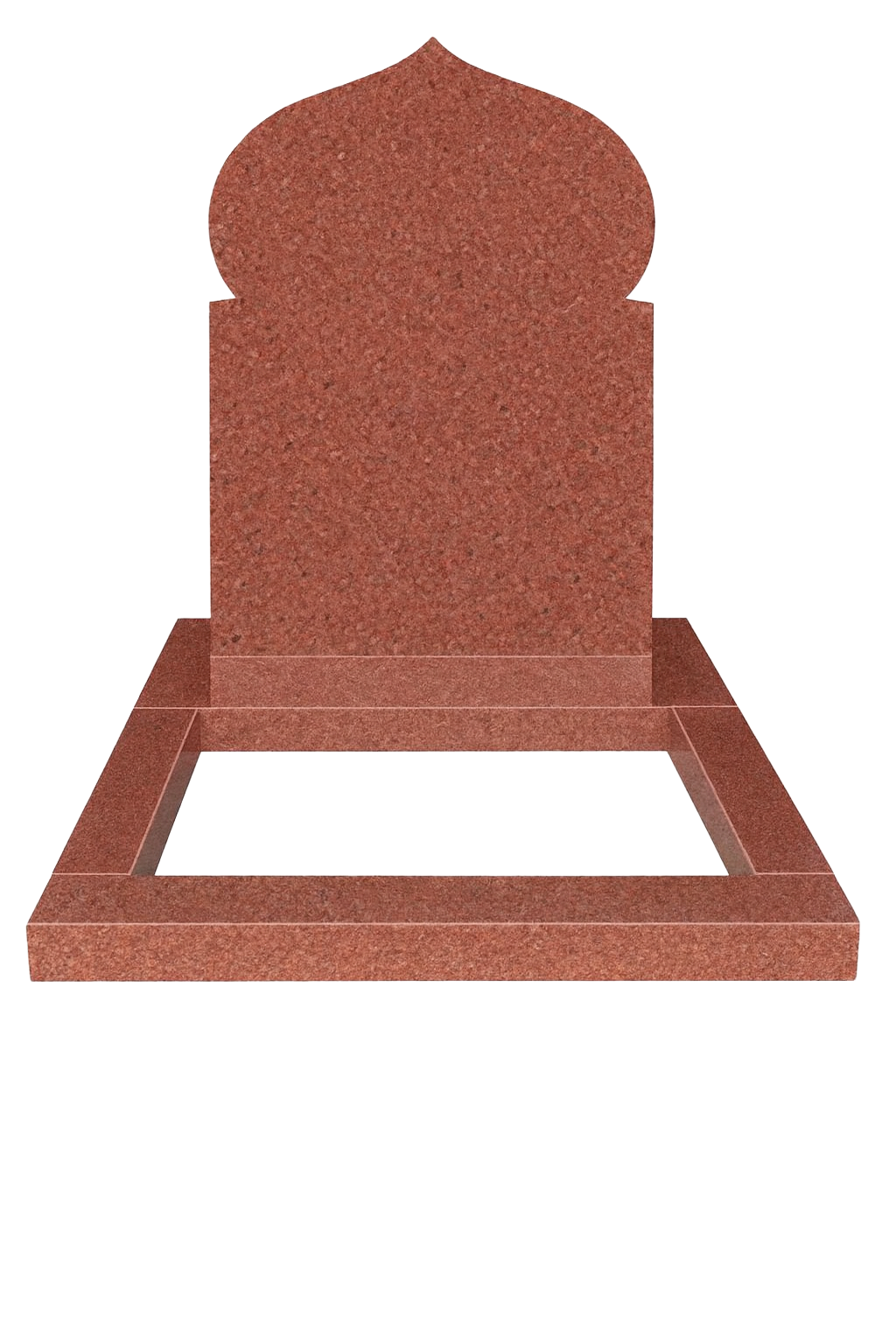 Zaharia Granite Kerb Set Memorial with Arabic-Inspired Design | MM139