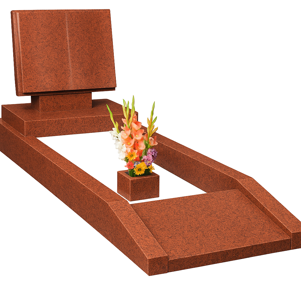 Cordelle Book-Shaped Granite Headstone with Cord and Tassel | MM133