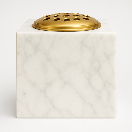 Square Granite Memorial Vase – 6 × 6 × 6 Inch | MM302