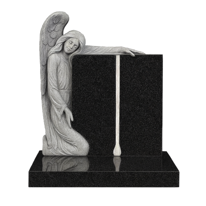 Angelus Kneeling Angel & Open Book Headstone | MM081