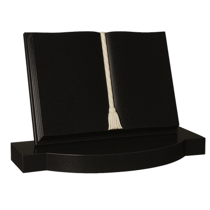 Lexora Open Book Headstone with Curved Pages | MM076