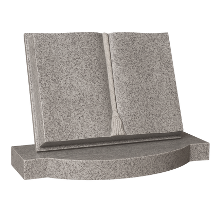 Lexora Open Book Headstone with Curved Pages | MM076