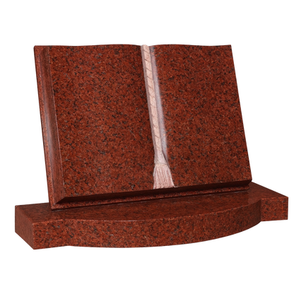 Lexora Open Book Headstone with Curved Pages | MM076