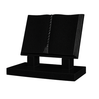 Scriptura Stepped Book Headstone with Cord & Tassel | MM077
