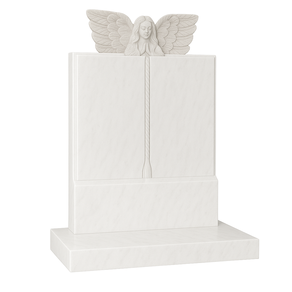 Celestara Angel & Open Book Headstone | MM079