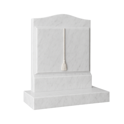 Novelle Ogee Top Book Headstone with Cord & Tassel | MM080