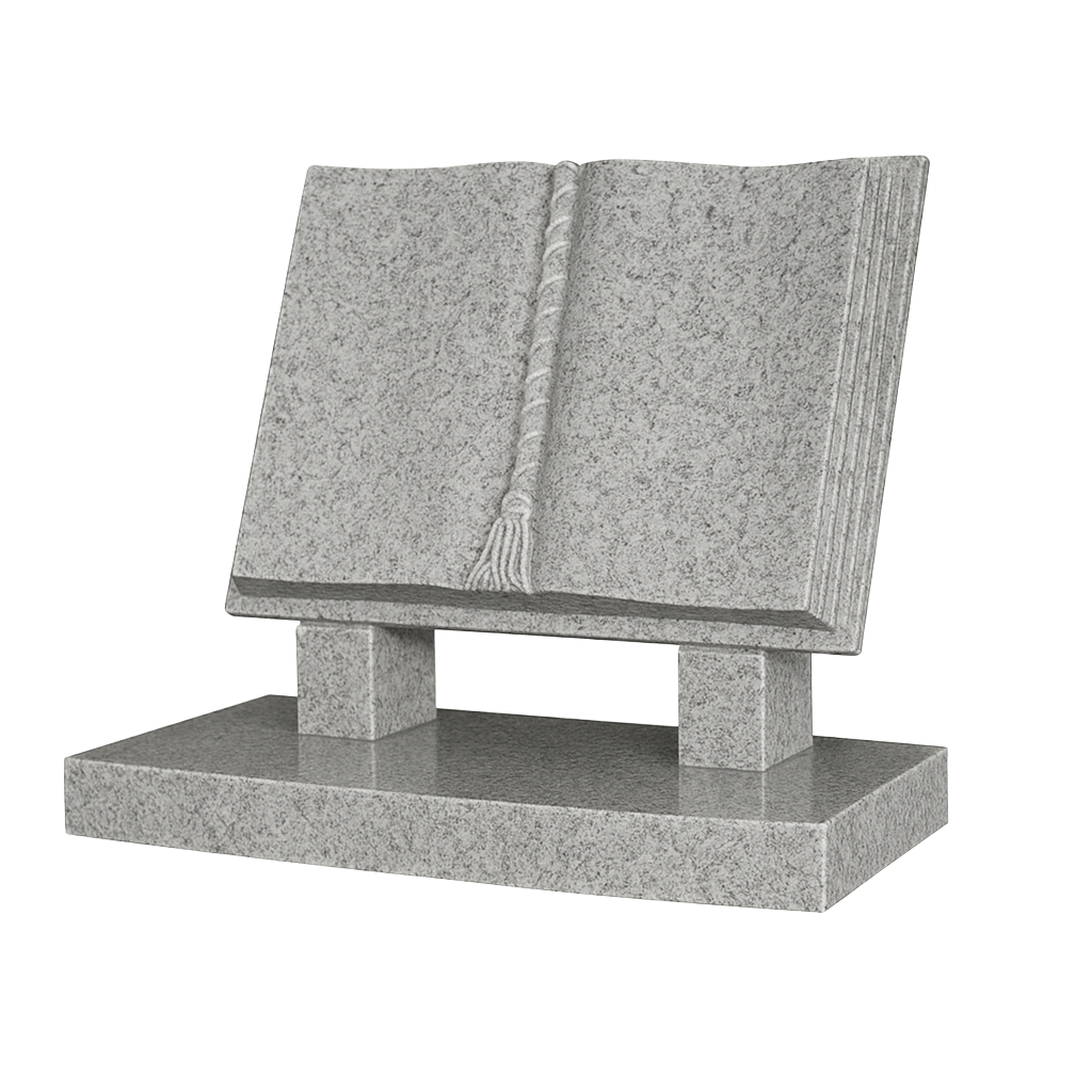 Remembria Stepped Book Headstone with Cord & Tassel | MM078
