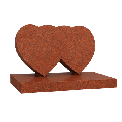 Amorent Intertwined Double Heart Headstone | MM084