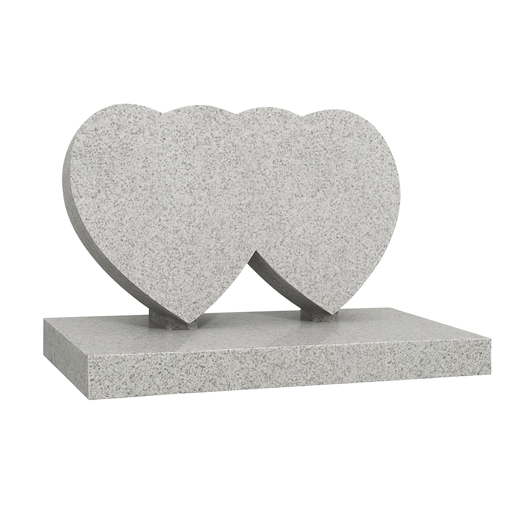 Amorent Intertwined Double Heart Headstone | MM084
