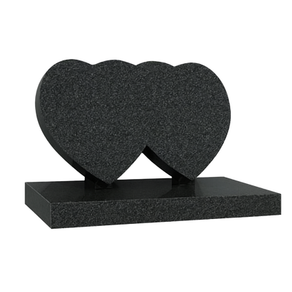 Amorent Intertwined Double Heart Headstone | MM084