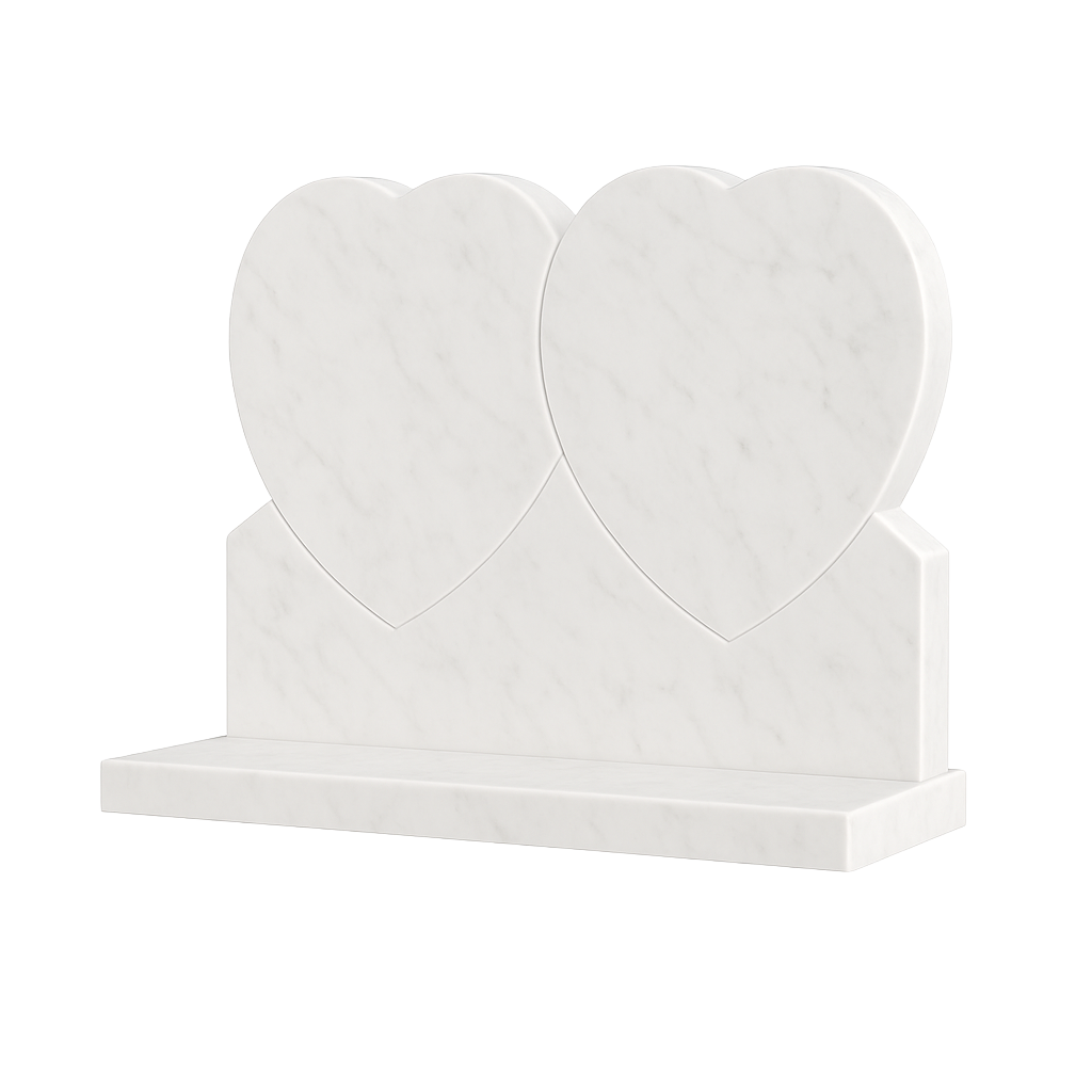 Duovia Double Heart Headstone | MM085