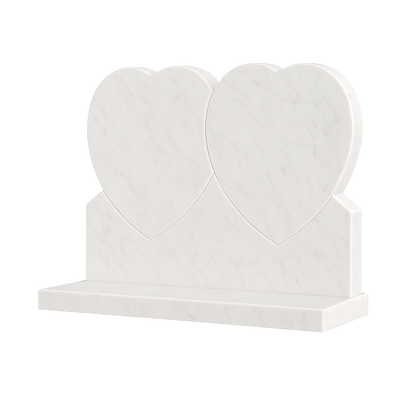 Duovia Double Heart Headstone | MM085