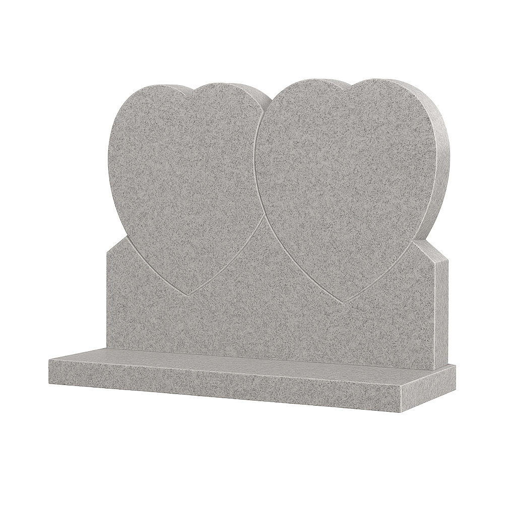 Duovia Double Heart Headstone | MM085