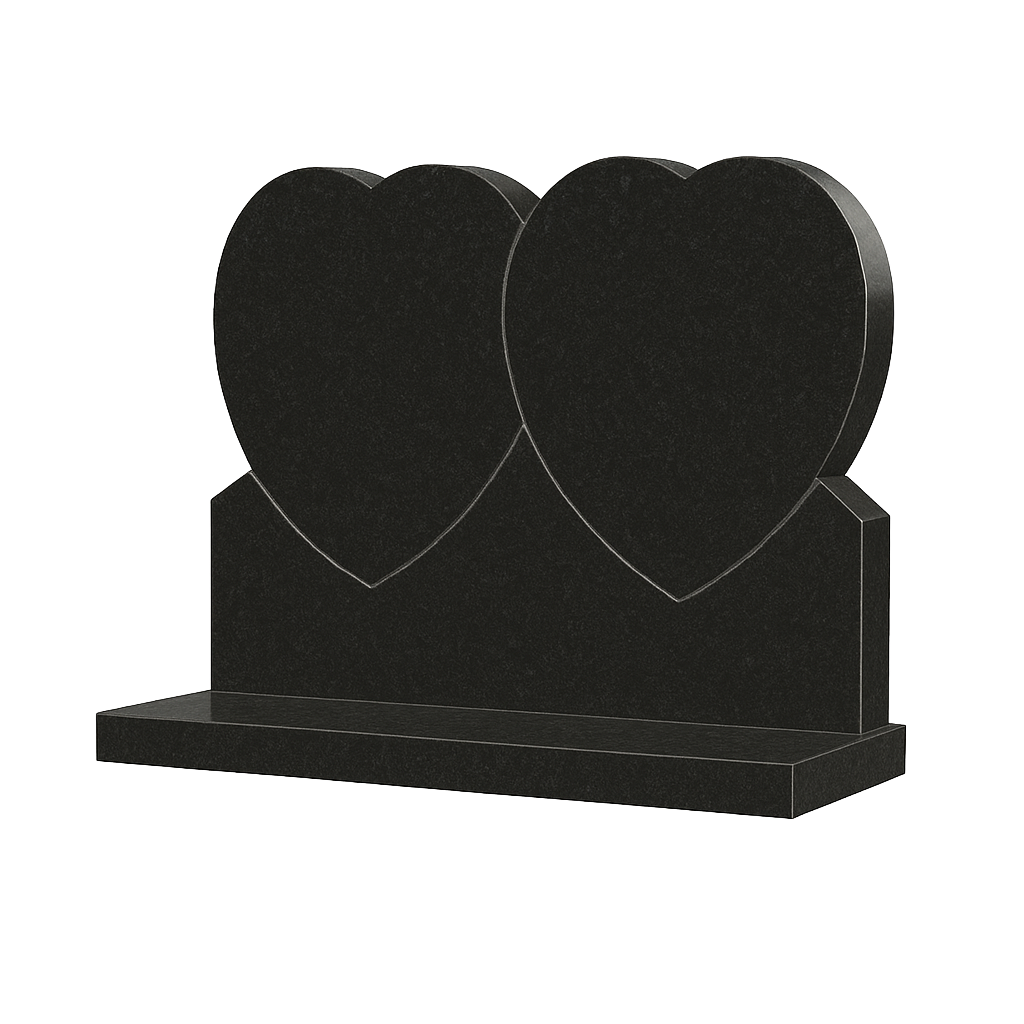 Duovia Double Heart Headstone | MM085