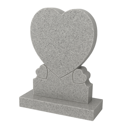 Triliora Triple Heart Headstone | MM086