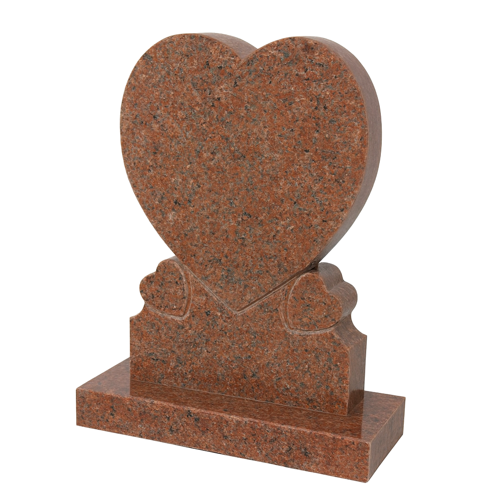 Triliora Triple Heart Headstone | MM086