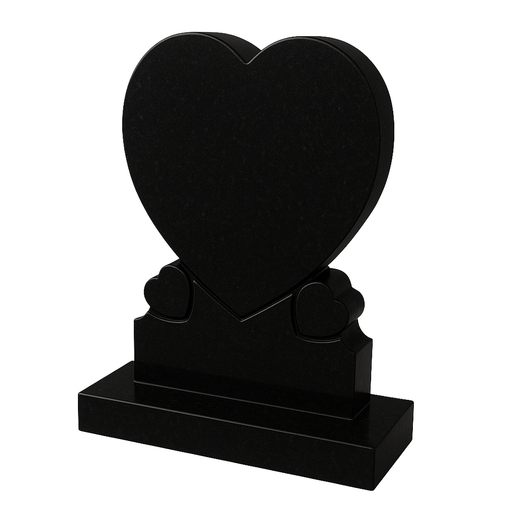 Triliora Triple Heart Headstone | MM086