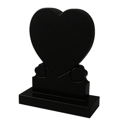 Triliora Triple Heart Headstone | MM086