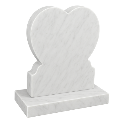 Trilisse Heart Headstone with Ogee Shoulders | MM092