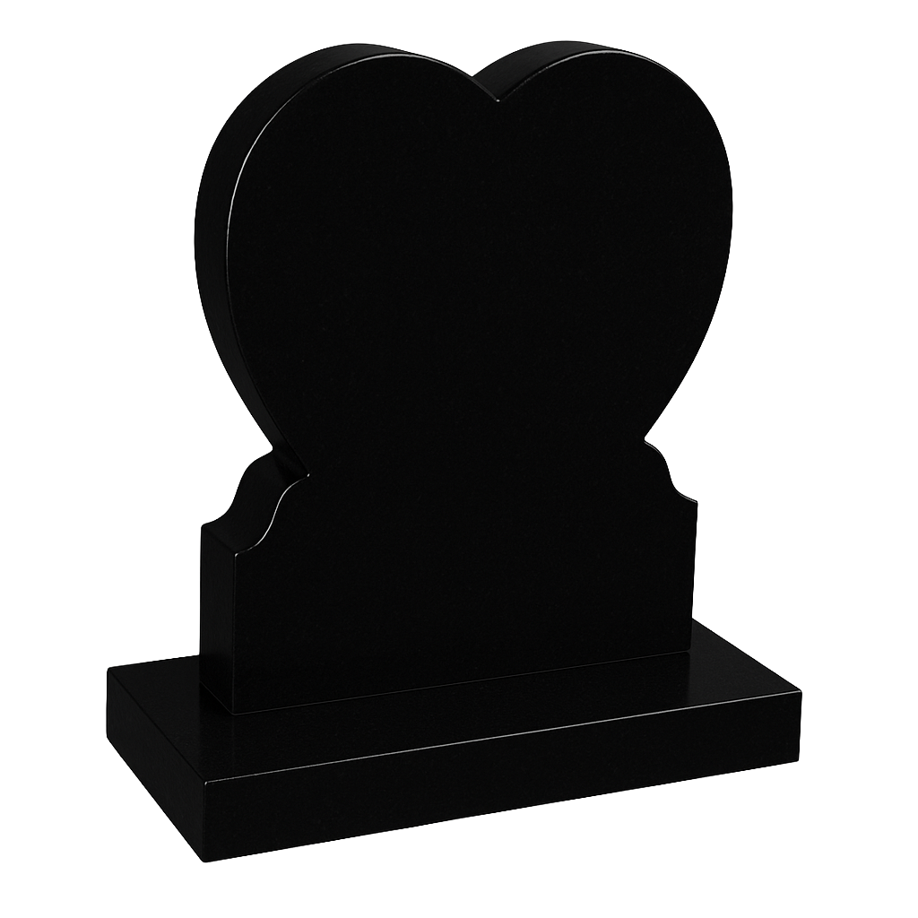 Trilisse Heart Headstone with Ogee Shoulders | MM092