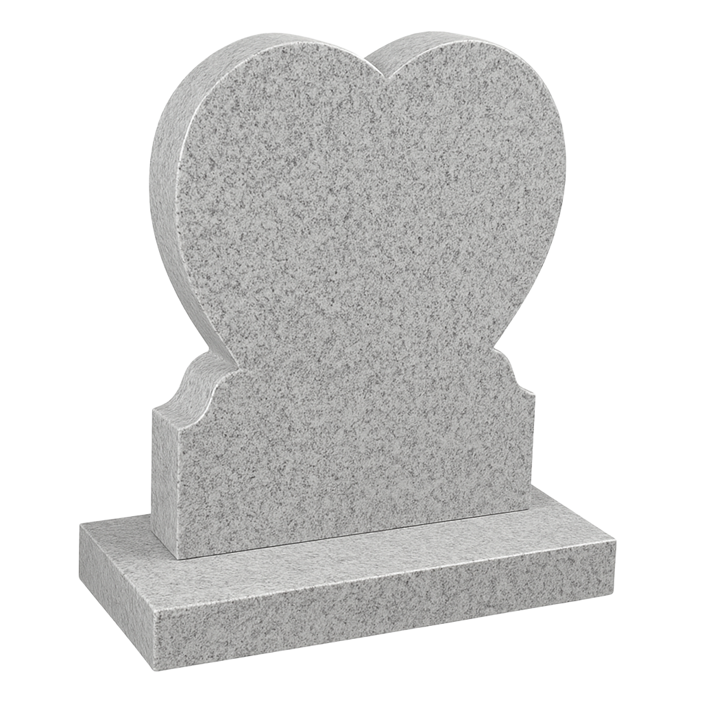 Trilisse Heart Headstone with Ogee Shoulders | MM092