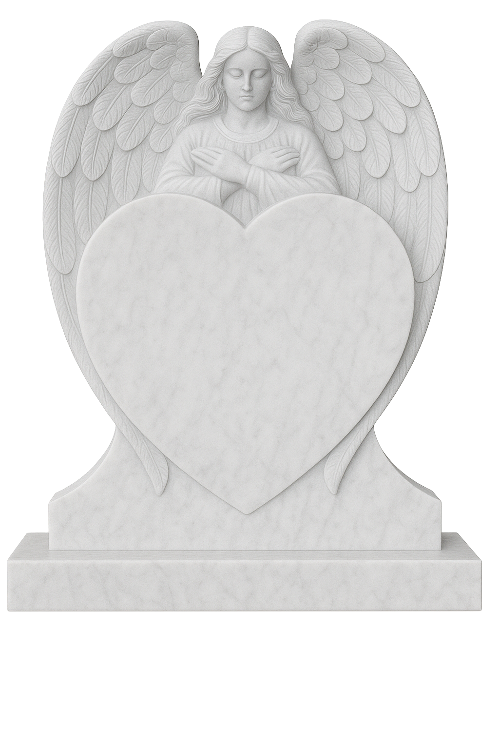 Seraphiel Angel & Heart Headstone | MM102