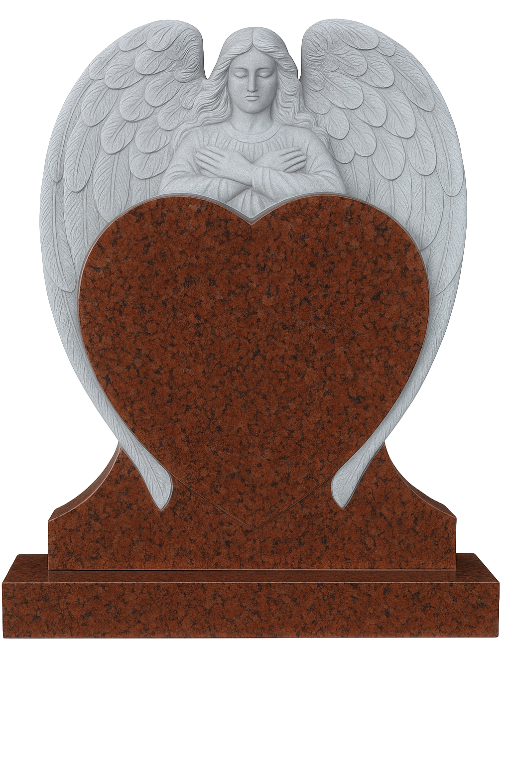 Seraphiel Angel & Heart Headstone | MM102